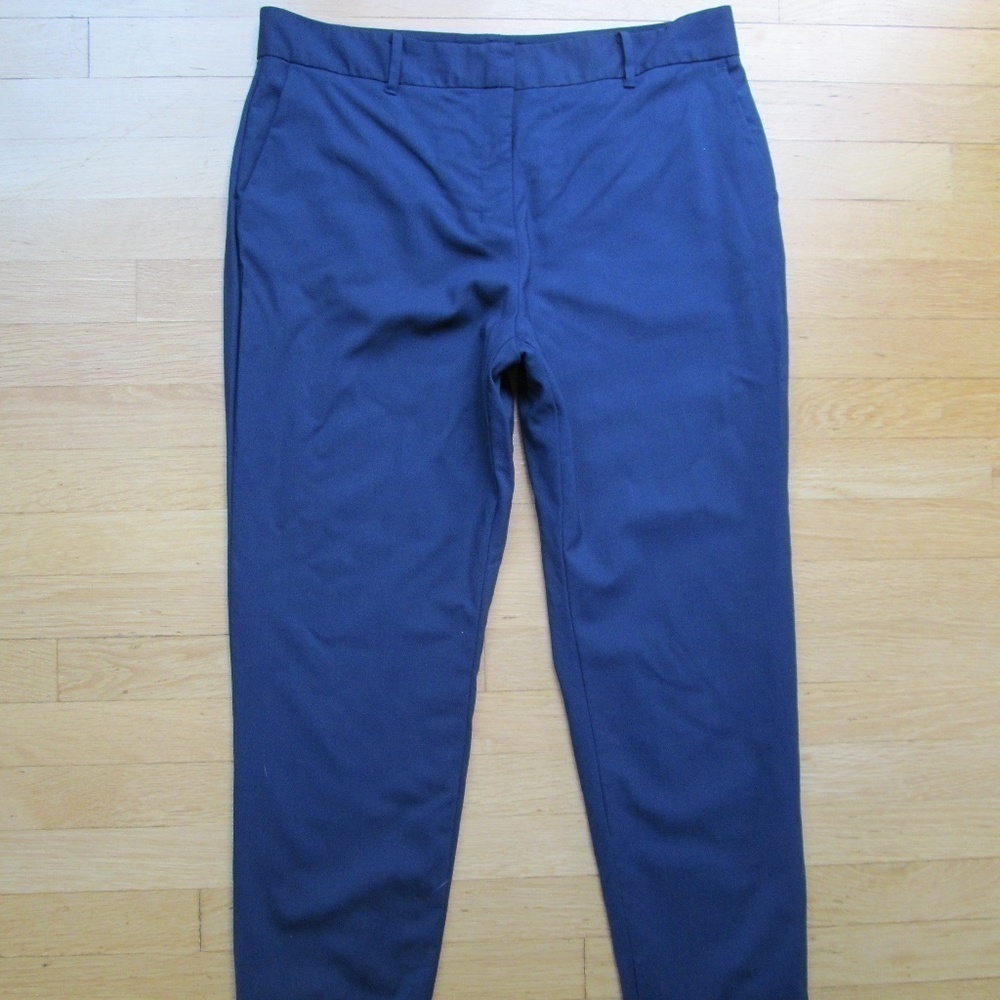 Mm. Lafleur Wool / Elastane Trouser Navy Blue Pant
